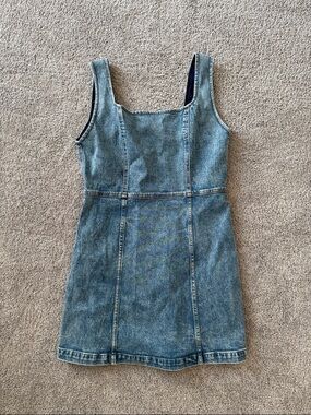 Alice + Olivia Blue Denim Mini Dress